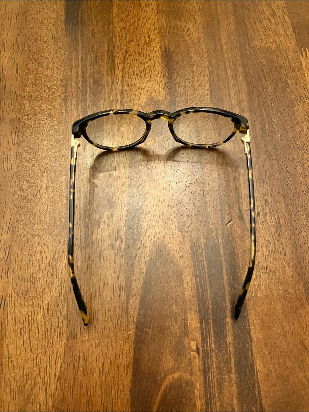 Warby Parker Percey in Violet Magnolia with Shiny Gold Endcaps - Picture 3 of 9